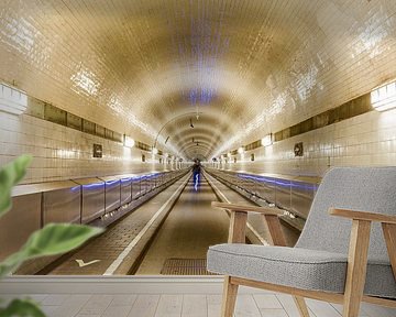 Alter Elbtunnel in Hamburg von Werner Dieterich