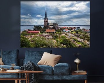 Blick auf die Stadt Lysekil in Schweden von Rico Ködder