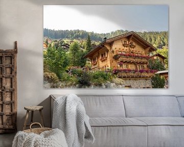 Maison de montagne typiquement suisse