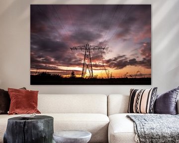 Electrifying sunset van Frank Slaghuis