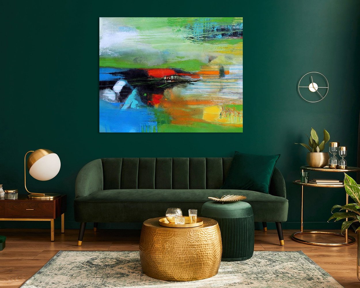 Example of the artwork in a room