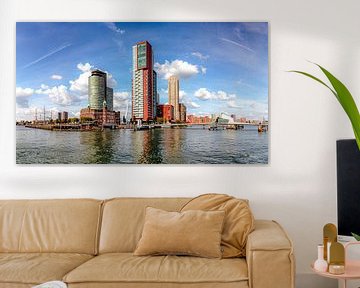 De skyline van Kop van Zuid (Rotterdam, NL) van Martijn Mureau