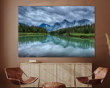 Blue River Canada Mudlake forest by Leon Brouwer