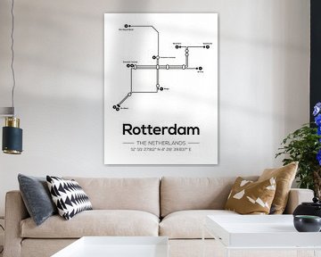 Rotterdam Metrolijnen van MDRN HOME