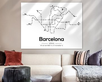 Barcelona Metro lines by MDRN HOME