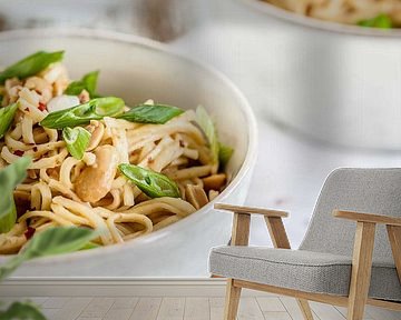 Pindanoedels met chili en bosui van Nina van der Kleij