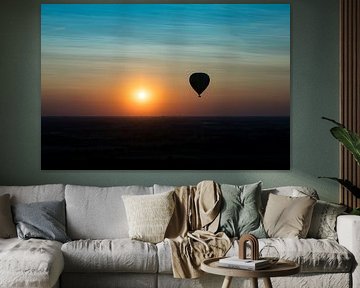 Balloon ride sunset by Elly Damen