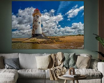 Point of Ayr Lighthouse au Pays de Galles sur Leon Okkenburg