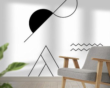 Abstrakt, Geometrische Landschaft von MDRN HOME