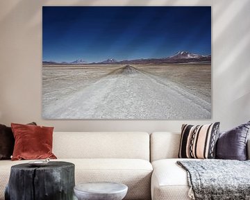 Unpaved road somewhere between the borders of Chile and Bolivia by Tjeerd Kruse