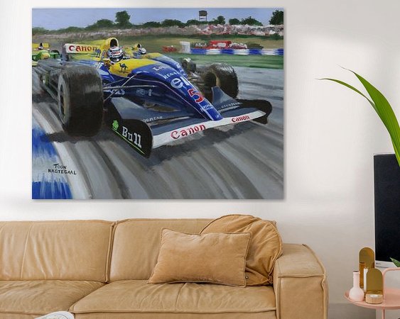 Example of the artwork in a room
