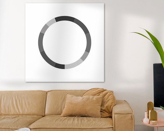 Example of the artwork in a room