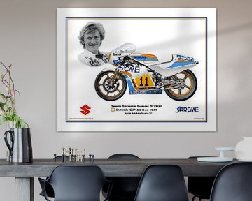 1981 Grand Prix Britannique 500cc Suzuki RG500 #11 Jack Middelburg par Guy Golsteyn sur Adam's World