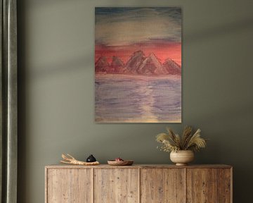 Montagnes au bord de la mer