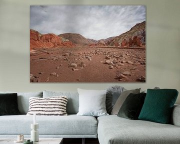 View of the oasis around the course of Rio San Pedro, San Pedro de Atacama, Chile by Tjeerd Kruse