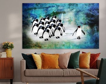 Be different penguins by MirEll digital art