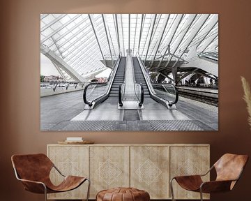 Escalators Liege Station by Arno Prijs