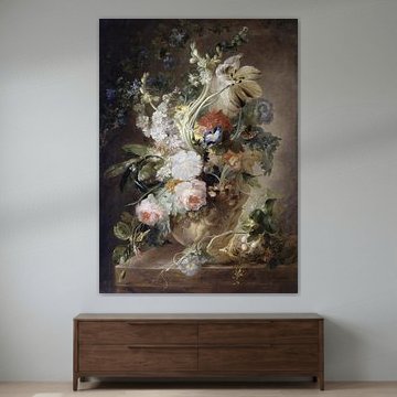 Vase mit Blumen, gefolgt von Jan van Huysum