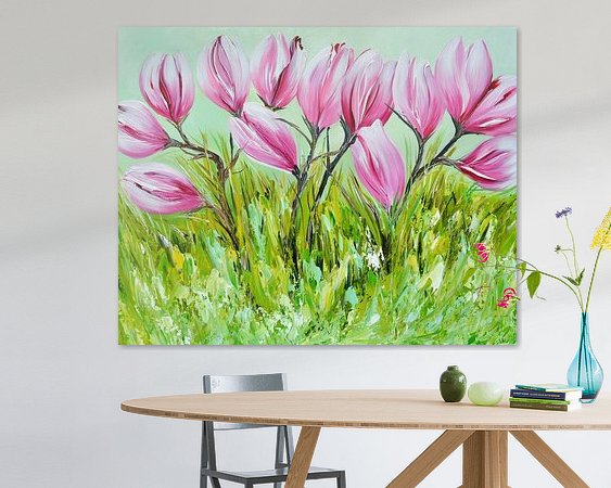 Example of the artwork in a room