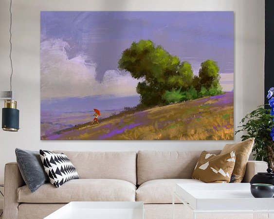 Example of the artwork in a room