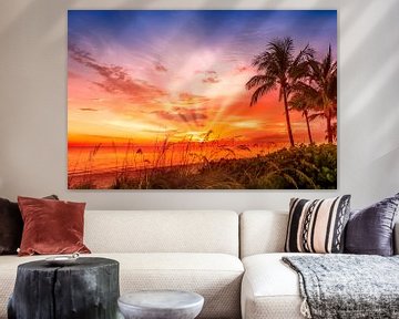 BONITA BEACH Picturesque Sunset by Melanie Viola