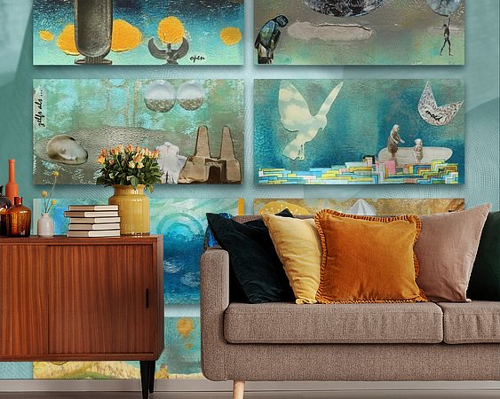 Example of the artwork in a room