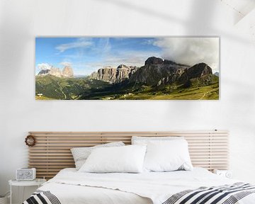 Panorama of a mountain massif in the Dolomites by Renzo de Jonge