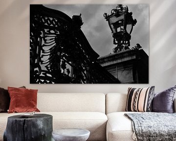 Gothic hek en lamp in het zwart-wit van Mireille Schipper