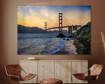 Golden Gate Bridge Coucher de soleil San Francisco