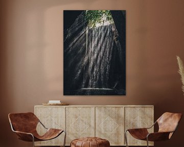 Tukad Cepung Waterfall van Colin van Wijk