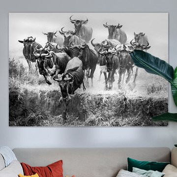 Vor der Flussüberquerung von Claudia van Zanten