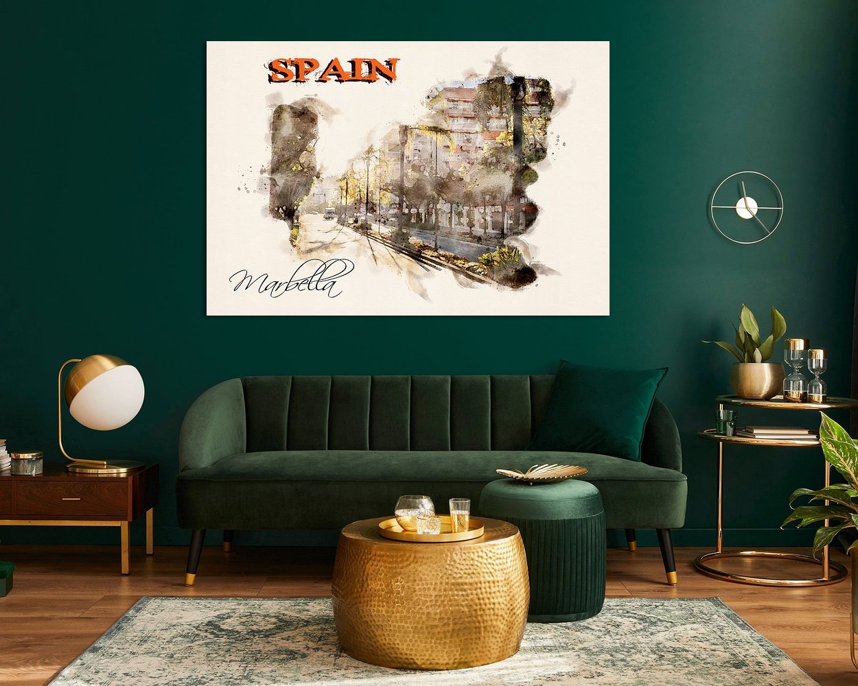 Example of the artwork in a room
