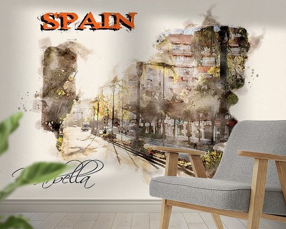 Example of the artwork in a room