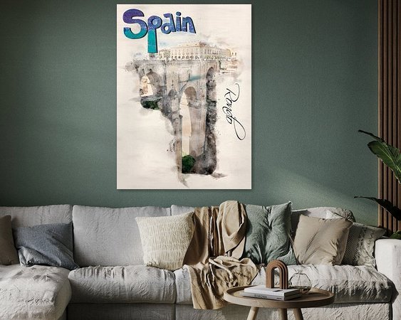 Example of the artwork in a room