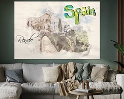 Example of the artwork in a room