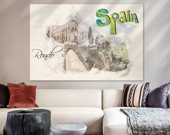 Example of the artwork in a room