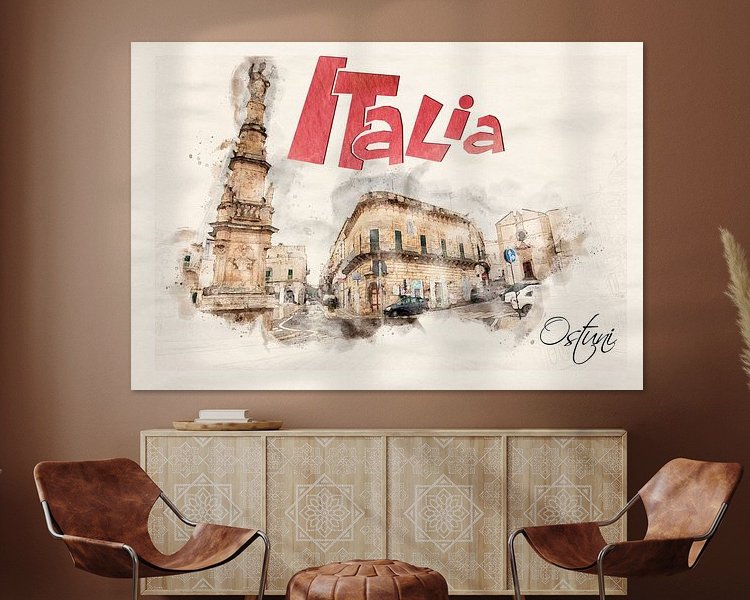 Example of the artwork in a room