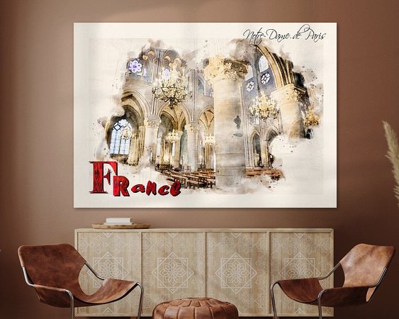 Example of the artwork in a room