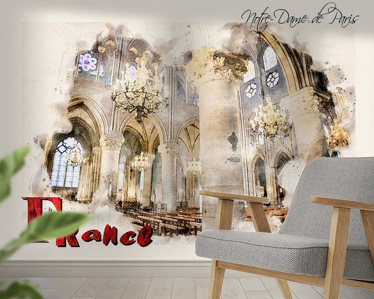 Example of the artwork in a room