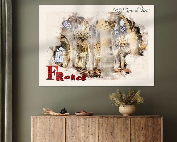 Example of the artwork in a room