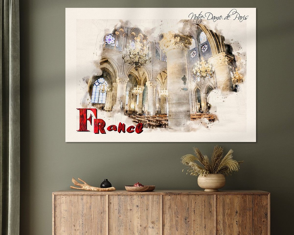 Example of the artwork in a room