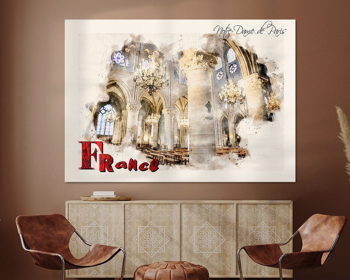 Example of the artwork in a room
