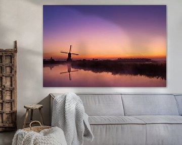 Warme zonsopkomst bij de molen van Halma Fotografie