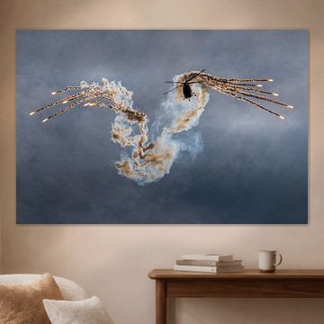 Belgian A109 demo flares