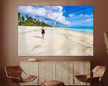 Girl on the beach by Davy Vernaillen