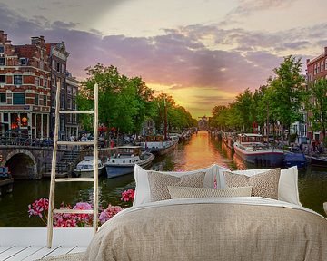 Sunset in Amsterdam by Hanno de Vries