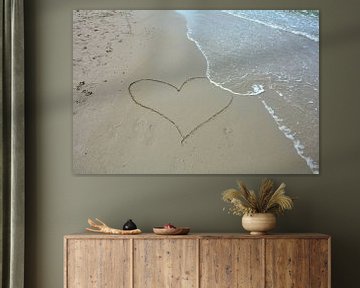Mijn hart ligt op het strand... van Claudia Evans