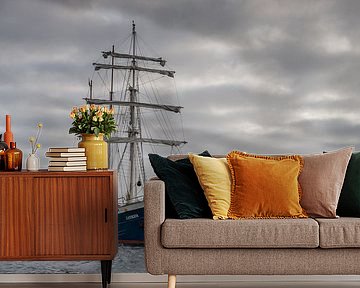 Tall Ship Barquentine Antigua in de wateren rondom Spitsbergen