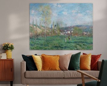 De lente in Vethuil, Claude Monet
