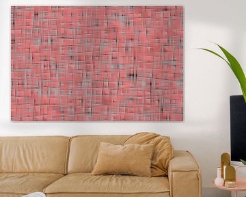 Roze abstract patroon van Marion Tenbergen